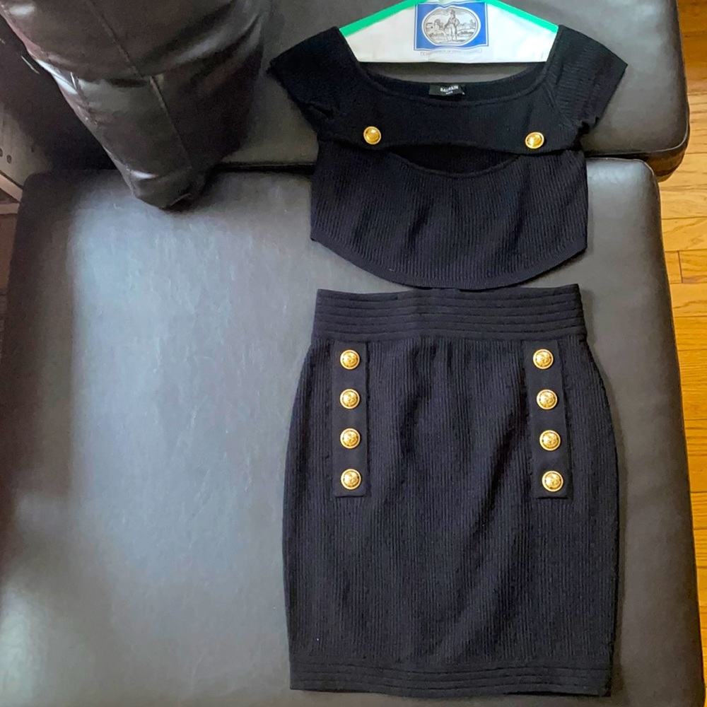 BALMAIN(Authentic) 2pc Set WORN ONCE